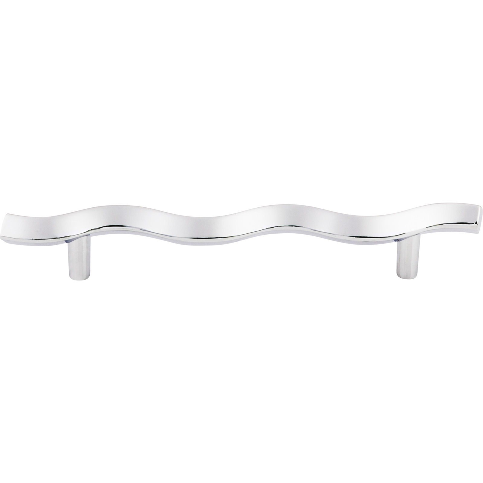 Wave 5 1/16" Center to Center Bar pull, Polished Chrome