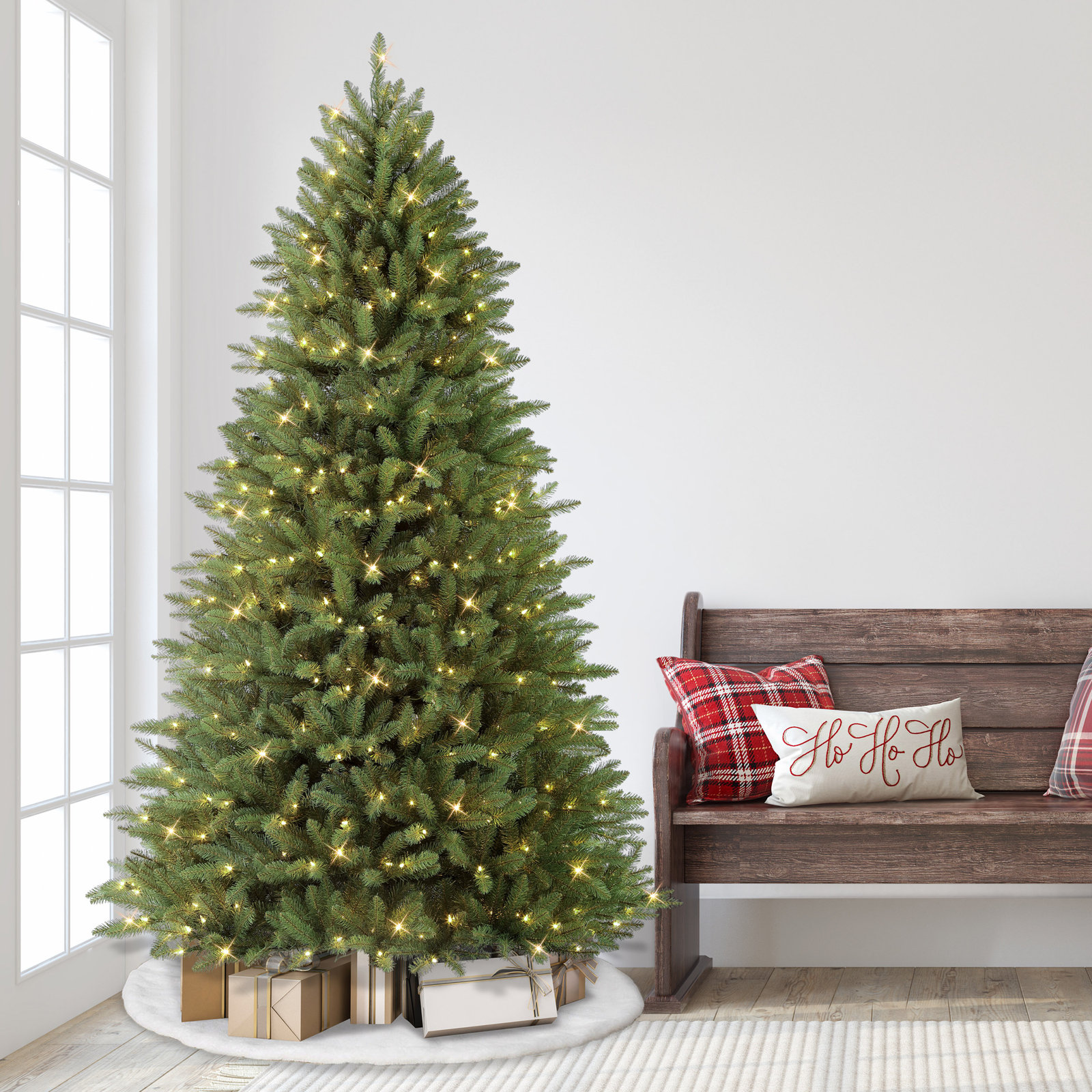 Fraser 90' Lighted Artificial Christmas Tree