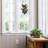 13.25"H Butterfly Cluster Stained Glass Window Panel