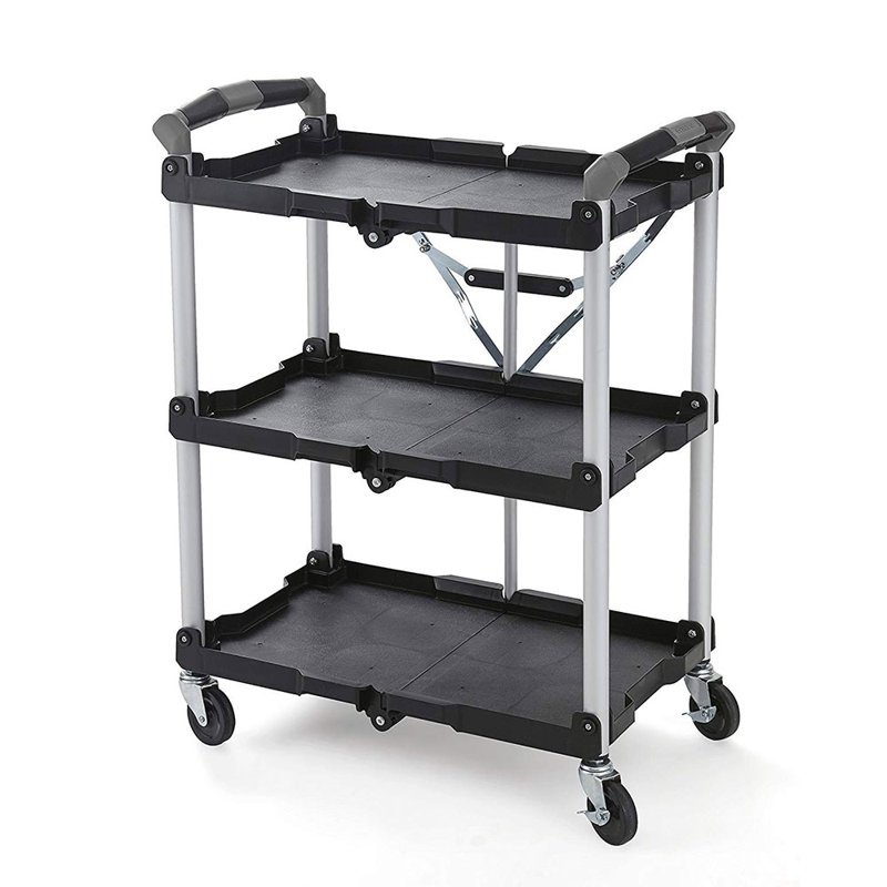 Chariot de service de rangement repliable avec outils olympia