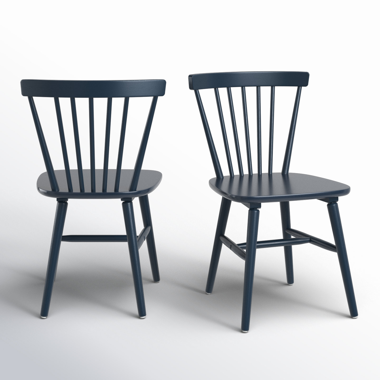 Antoya Solid Wood Dining Chair, Navy