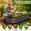 Grands lits de jardin d'extérieur modernes en acier galvanisé 8x4x1 Ft