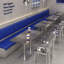 Banc rembourré de style industriel