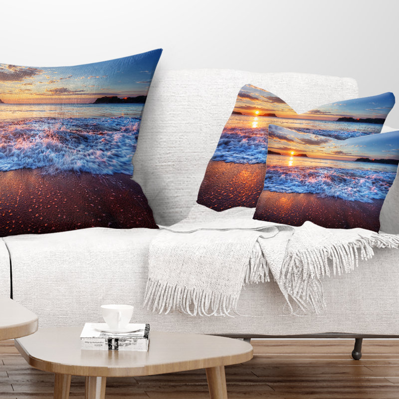 Coussin Blue Sea Waves pendant Sunset - Sea & Shore