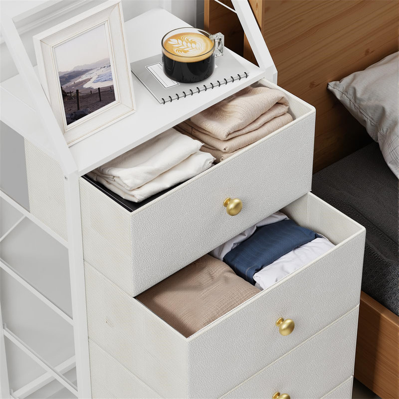 36cm W 4 - Drawer Chest of Drawers, White