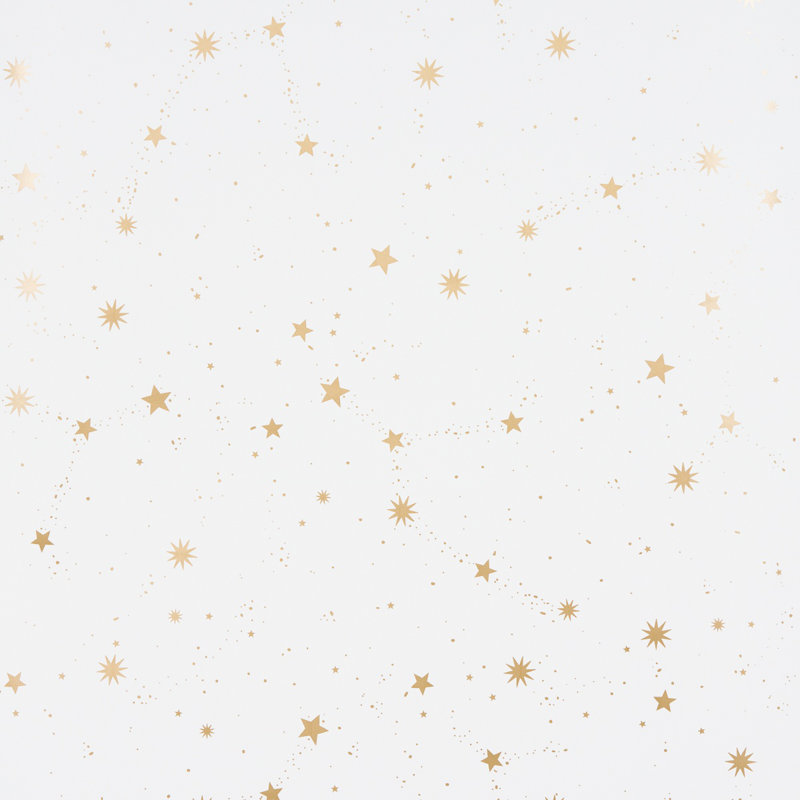 Schumacher x Marie-Chantal Scattered Stars Wallpaper, Ivory