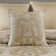 SONDRA - GOLD 20" SQUARE DECORATIVE THROW PILLOW