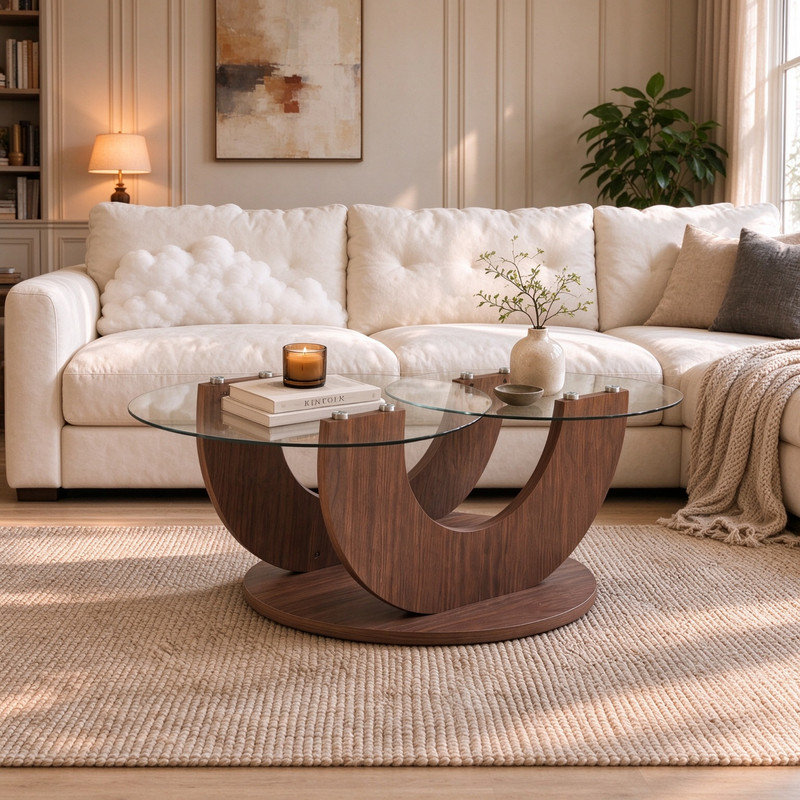 Top End Table, Walnut