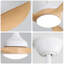 Ventilateur de plafond moderne 56 pouces à DEL à intensité variable et moteur à courant continu silencieux et réversible pour l'intérieur et l'extérieur