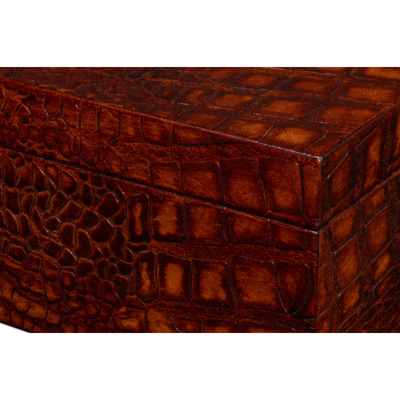 Shagreen Handmade Decorative Box, Brown