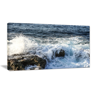 " Waves Breaking On Stony Beach "