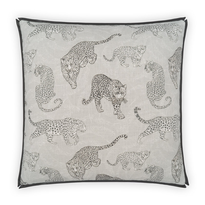 Felidae 100% Cotton Throw Pillow, Rectangle 14"H x 24"W