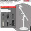 5 supports de bureau pour table de base 5 supports de micro universels 