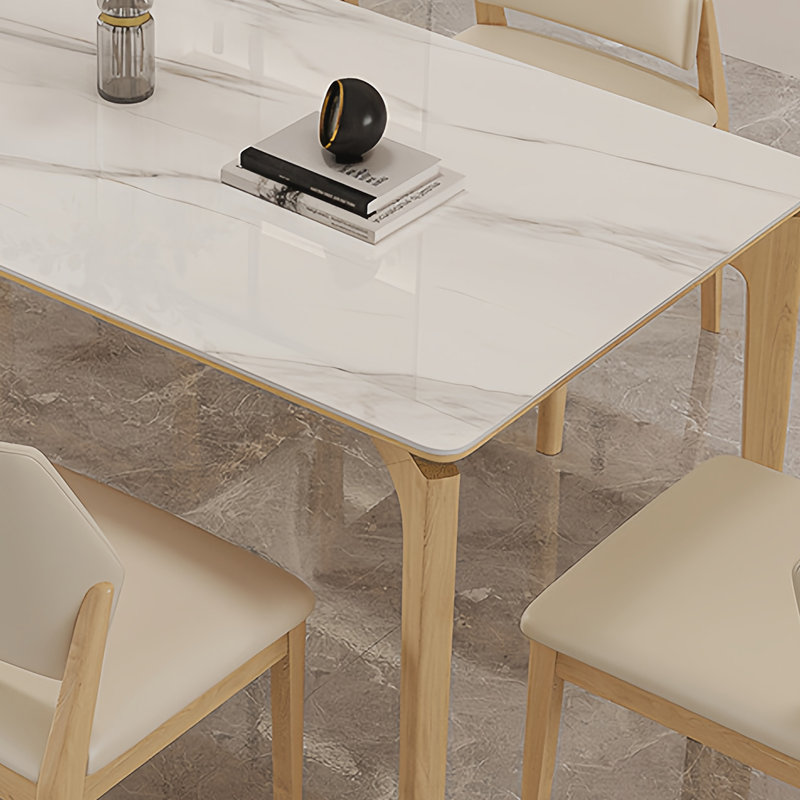Table et chaises de salle à manger Contemporary Luxe, H 29,5 po x L 78,7 po x l 35,4 po