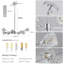 Lustre 9 lumières en cristal de chrome (ampoules non incluses)-97781720