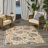 Gregori Grey Multicolor Farmhouse Rug-1816888245