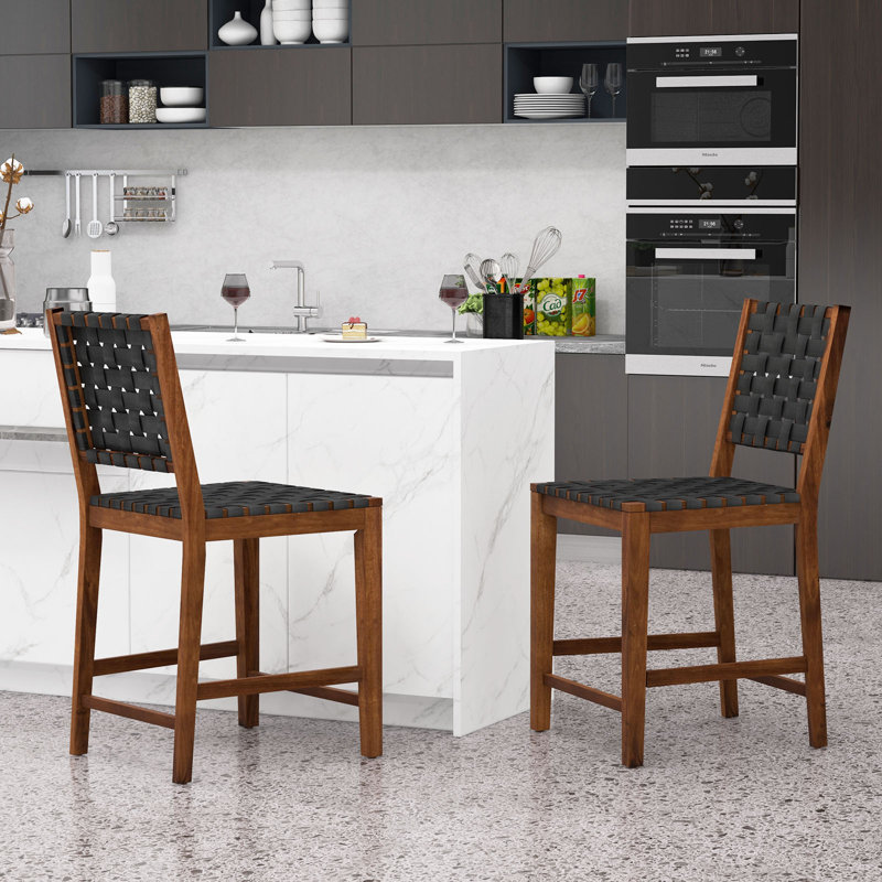 Amarre Counter Stool with Solid Wood Frame