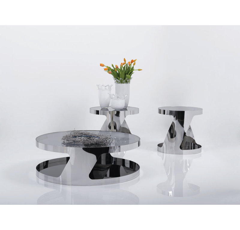 Torrence Glass Top End Table