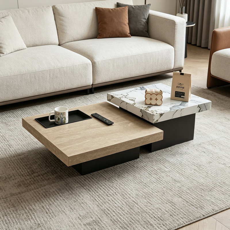 Landis, H 15,74 po x L 31,49 po x l 31,49 po, Blanc / Gris
