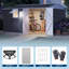 Remise de jardin 12 po x 10 pi en métal galvanisé avec fenêtre escamotable, lumière DEL, panneau perforé, évents, portes verrouillables
