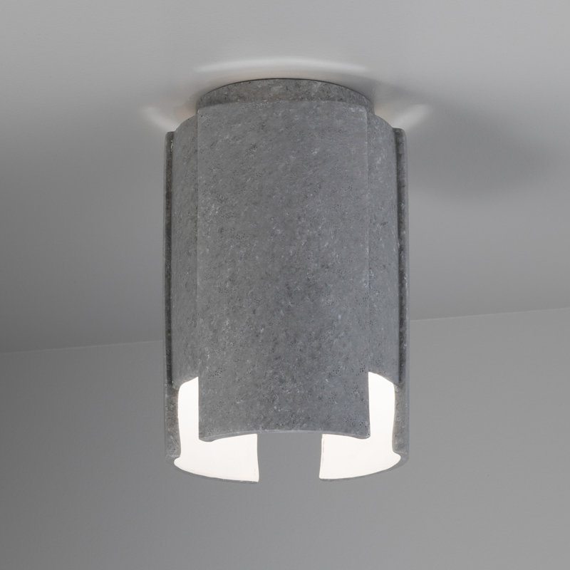 Breagha Radiance - Stagger Ceramic Flush-Mount, Vanilla Gloss, Incandescent (Not Included)