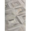 Natural Hide Cowhide Geometric Area Rug in Silver-25306957