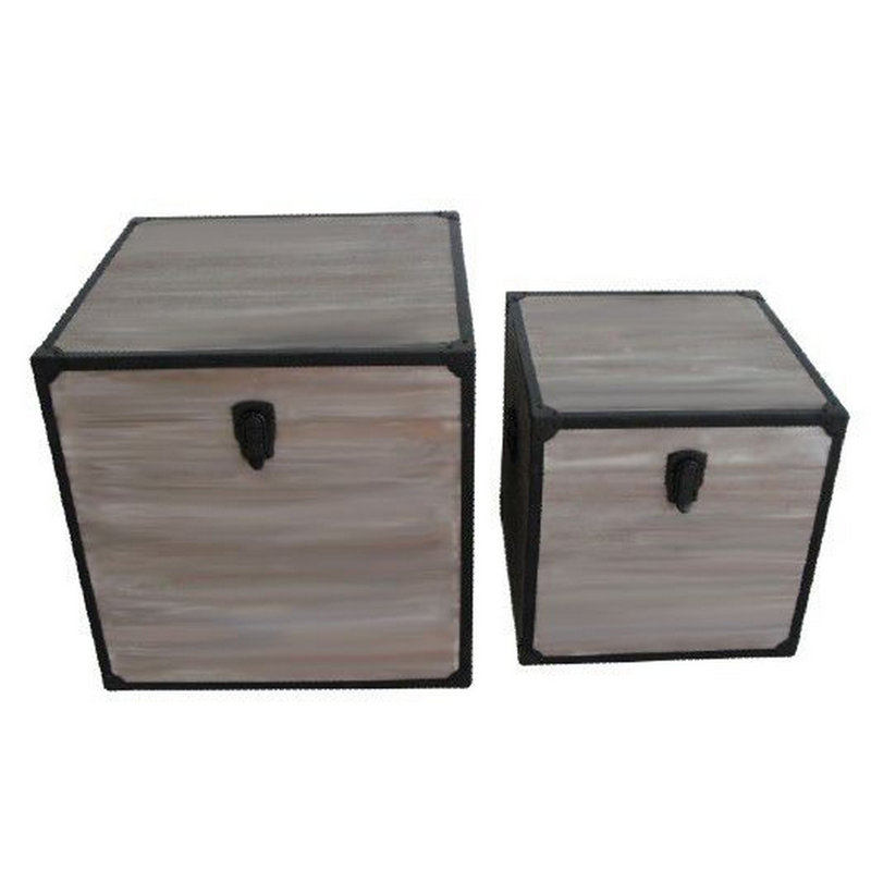 Gusman 2 Piece Solid Wood Accent Trunk