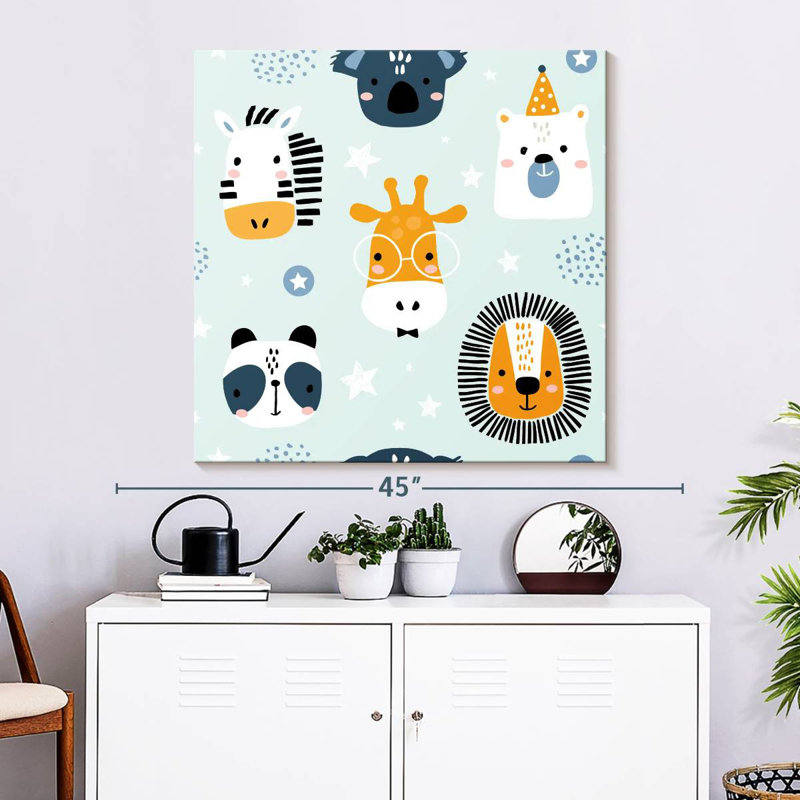 Ashelle Cute Animals, 33" H x 33" W