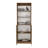 Natural Oak And White 2-Door Bookcase With Open Storage