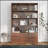 70.87 Inch Tall Bookshelf with 10 Cubes and 3 Doors, 4-Tier Storage Organizer for Living Room and Office