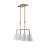4-Light Linear Chandelier with Adjustable Length
