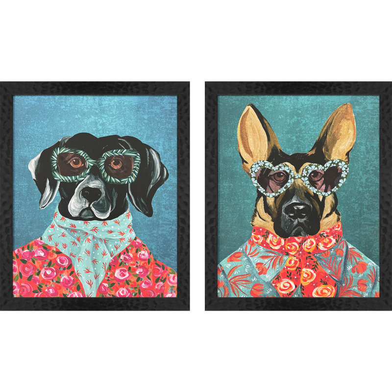 «Whimsy Dog I», art encadré