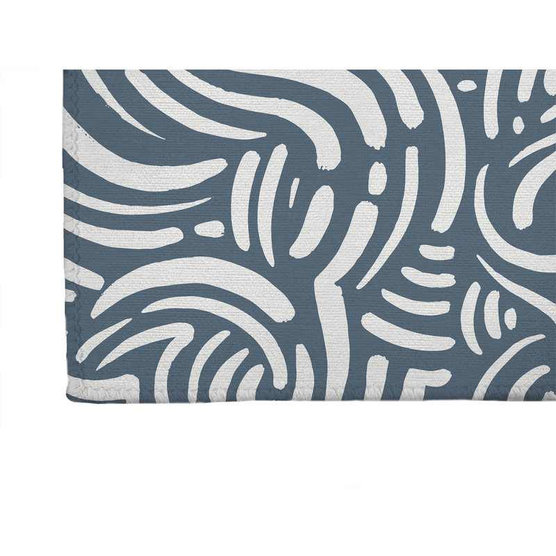 Cozy Swirl Non-Slip Outdoor Rug, Runner 2'6" x 8'