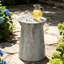 Table d'appoint d'extérieur en ciment