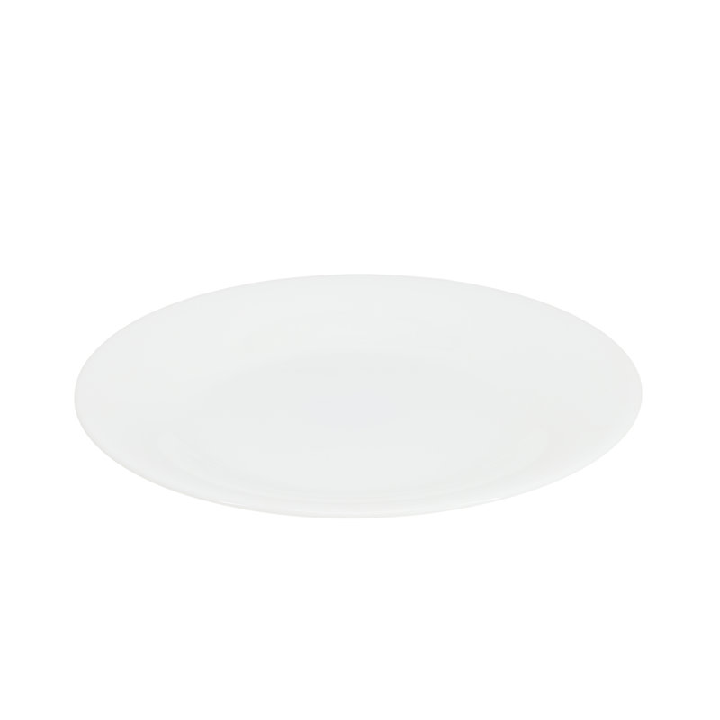 Ensemble d'assiettes à dessert en verre opale blanc 7 pièces Gibson