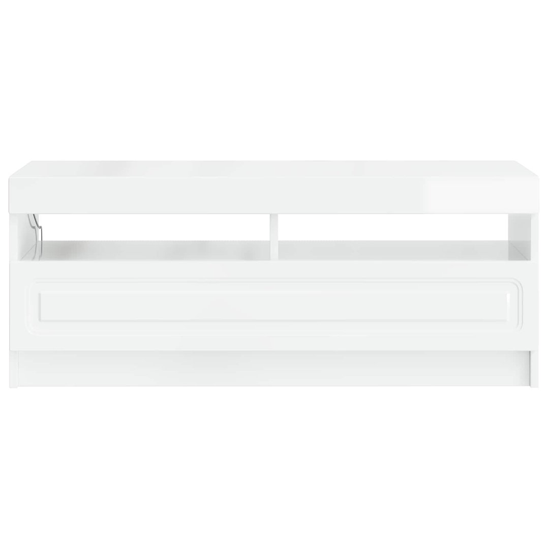 LED TV Cabinet with LED Strip Lights UTRECHT Engineered Wood Furniture
