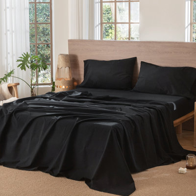 Drap plat 100% coton lavé MooMee
