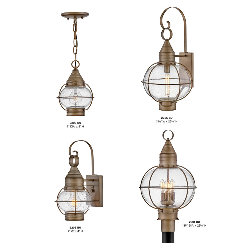 Cape Cod 13.75-in 4-Light Outdoor Post/Pier Mount Onion Lantern