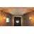 1-Light Plug-in Rattan Wall Sconces Rattan Shade with Wooden Antler Arm for Farmhouse Living Room