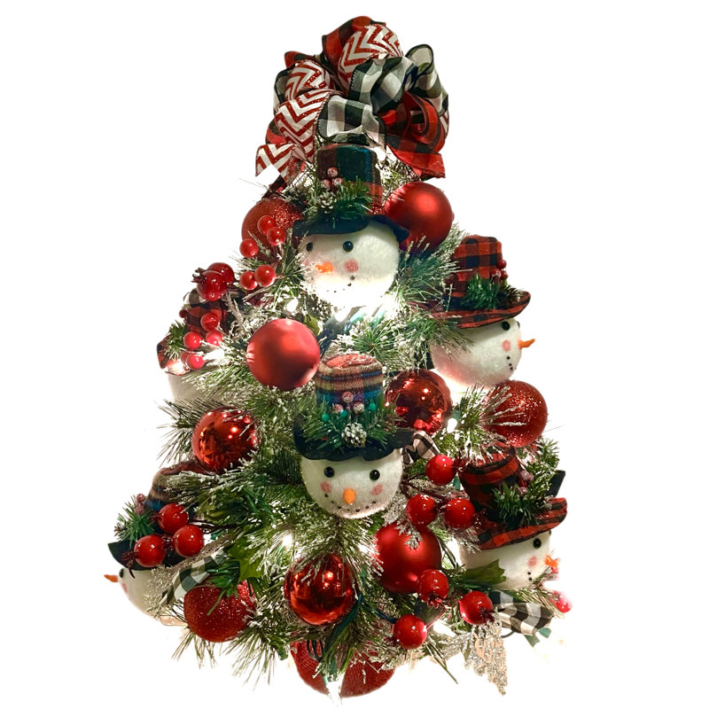 Arbre de Noël 24 po Snowman