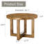 Une table de salle à manger circulaire moderne et pratique. Fabriqué en bois aggloméré et en bois.