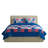 Lavish Home 3-Piece Caroline Patriotic Quilt Set - Microfiber Americana Stars and Plaid Patchwork Bedding - King Bed Spread with 2 Pillow Shams-19700163