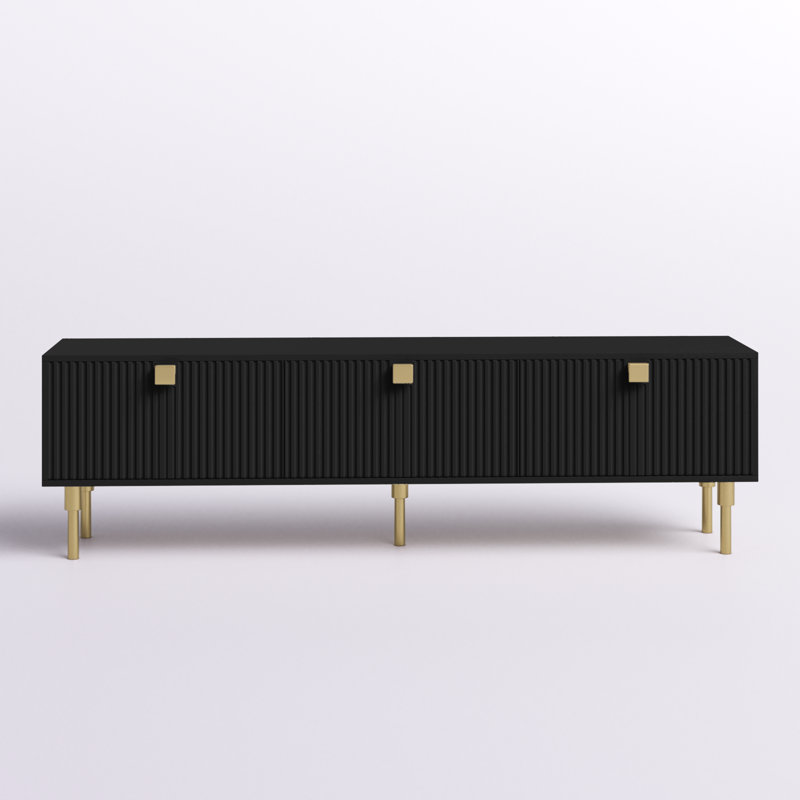 Meuble télé 70,9 po Dorset, Noir