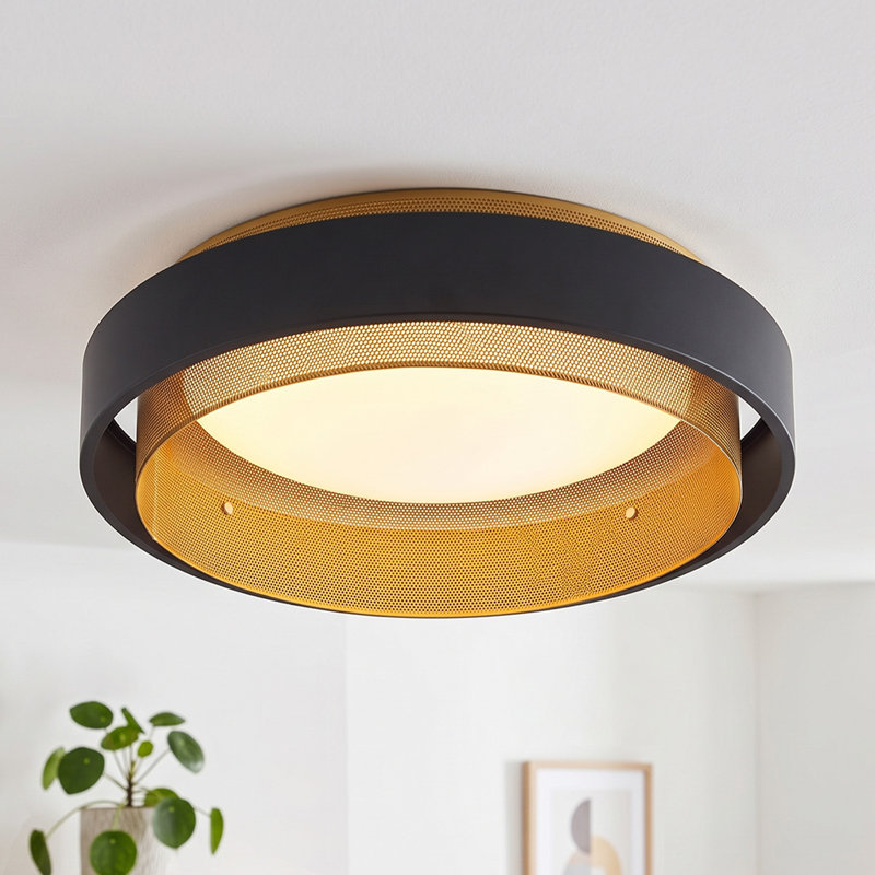 Luminaire encastré à intensité variable 6500K, Noir