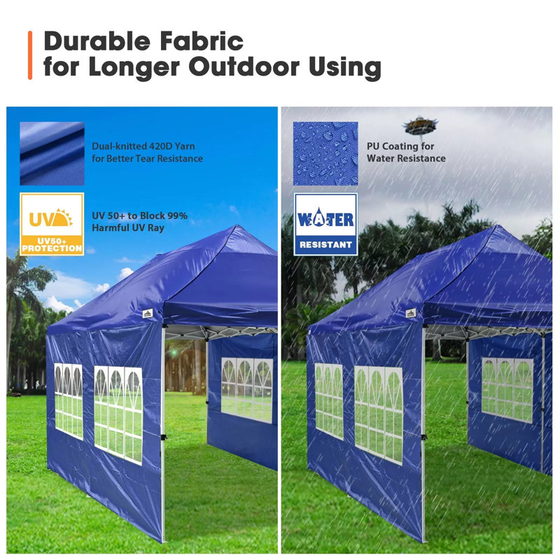 Abri de tente imperméable Ez Pop Up, Bleu