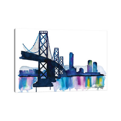 Bay Bridge par Kelsey Mcnatt - Toile tendue avec châssis sur toile tendue