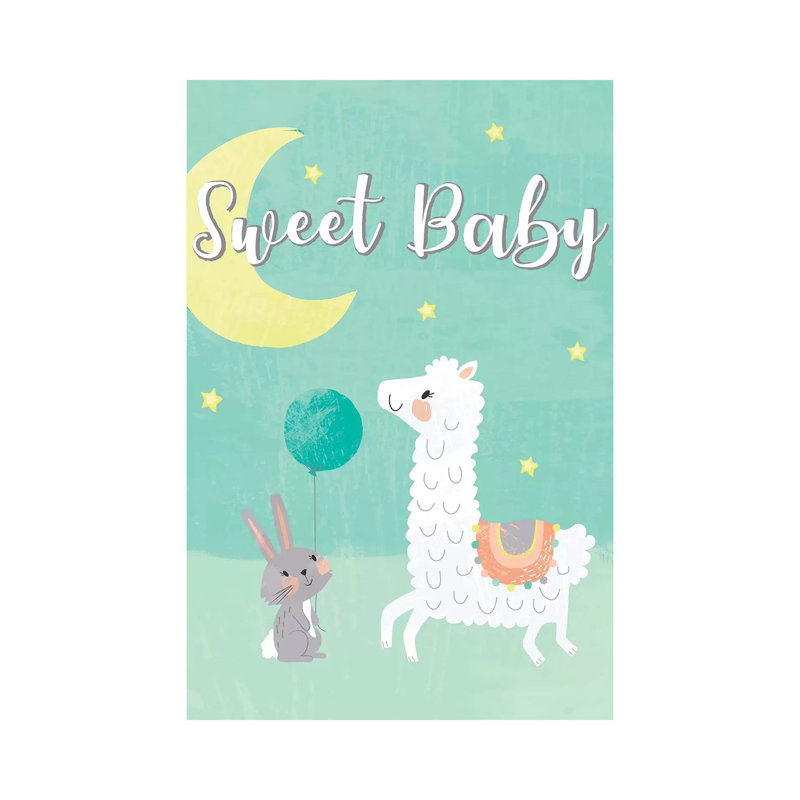 «Baby Adventure IV» par Jennifer Ellory - reproduction imprimée, Pas de tapis, H 26 po x l 18 po x 1,5 po, Toile tendue