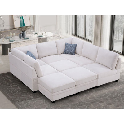 Corduroy U-Shaped Sectional