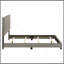 Lit rembourré Efram Taupe à panneaux complets-1418560389
