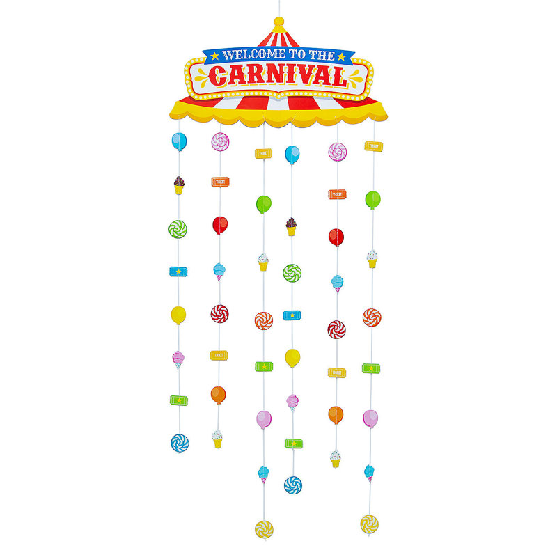 Rideau de porte avec bordure Fun Express Carnival